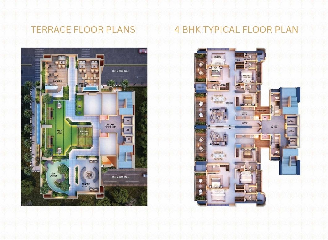 Sai Palm View 4 BHK Floor Plan