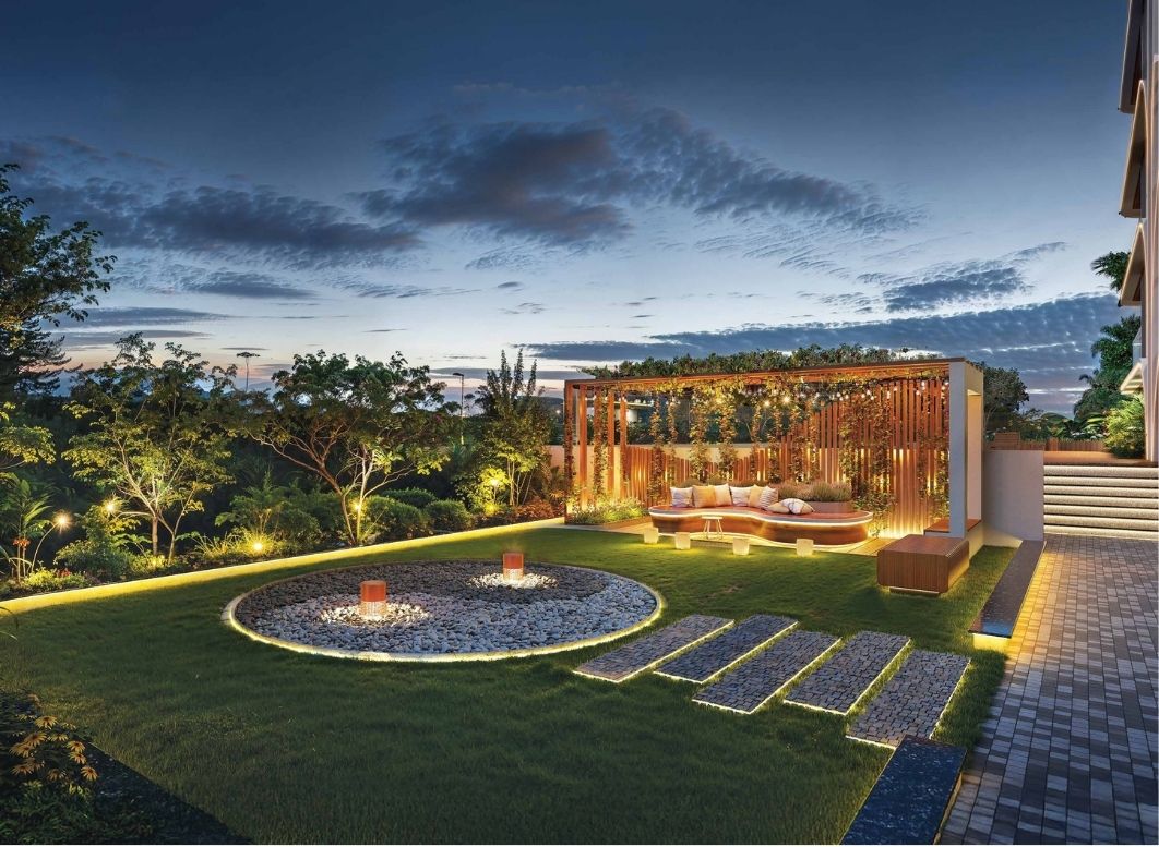 Landscaped Lawn at Paradise Sai Palm View