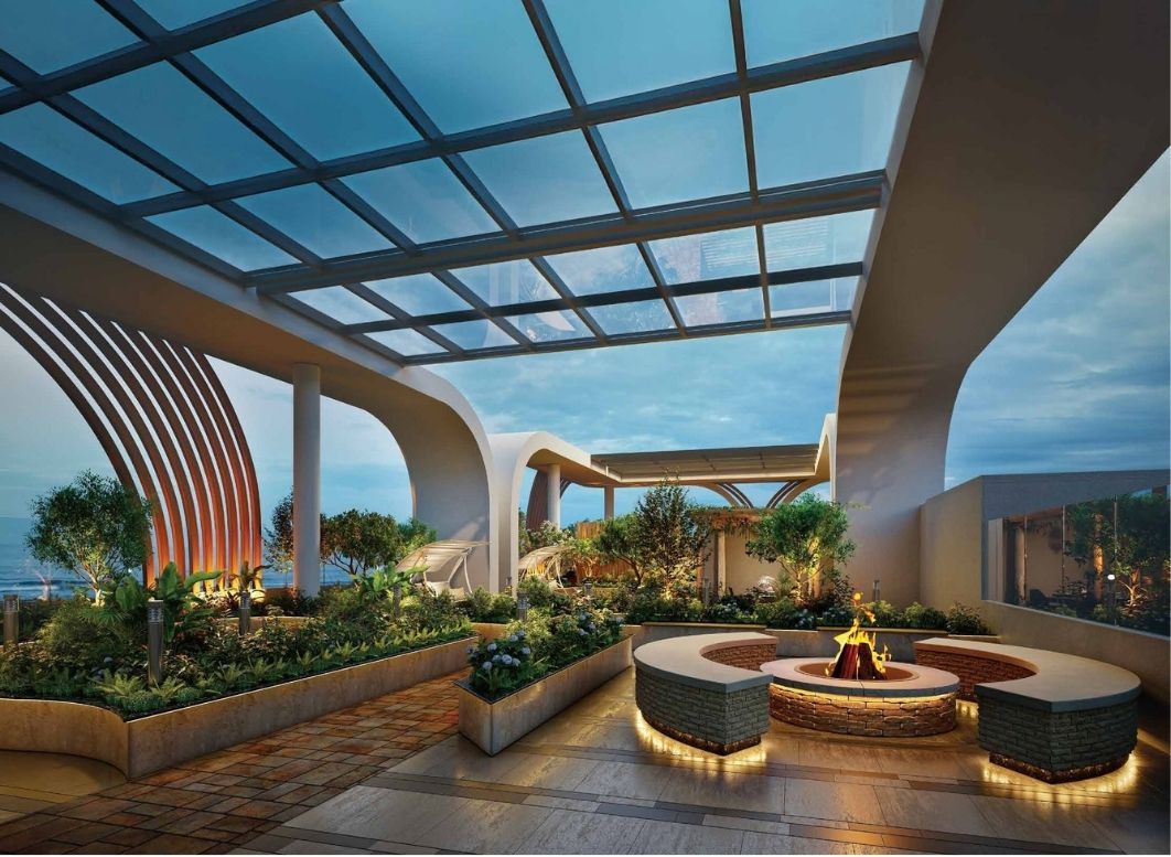 Bonfire and Zen Garden at Paradise Sai Palm View