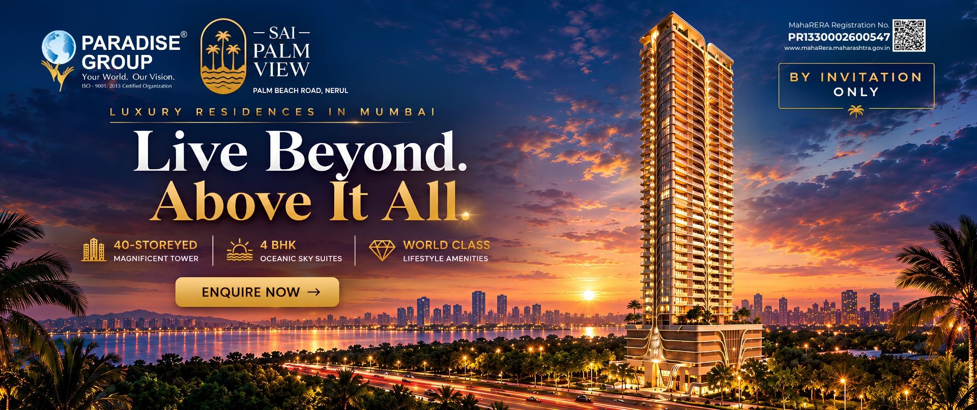 Sai Palm View Nerul luxury residential project with premium 4 BHK sky suites in Navi Mumbai
