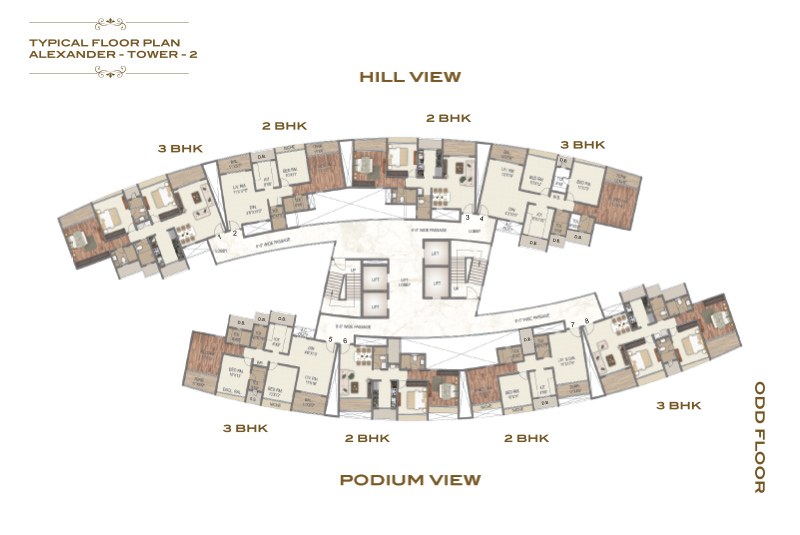 Napoleon Bonaparte Tower 3 Floor Plan
