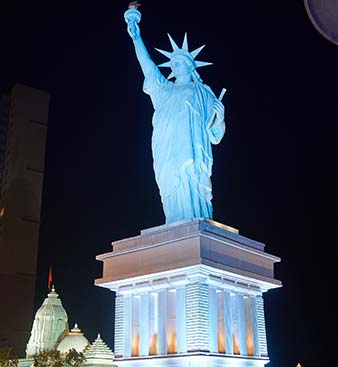 Statue of Liberty inspired landmark at Sai World City